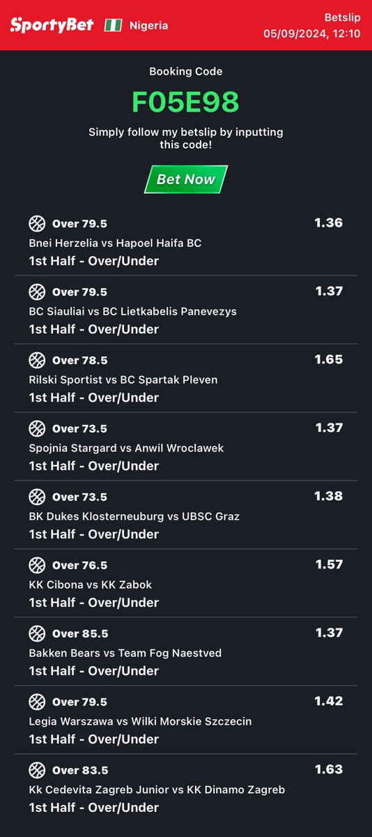 @BETFUSE1 CC155EB2 - main game. Lowerlines👀⤵️ 062F51FE -sporty🧑🏿‍💻 Only 1st half overs👀⤵️ 30+odds🚨 F05E98 -sporty👩‍💻 Follow for conversion of codes to your preferred bookies! Retweet for larger audience😤🗣️