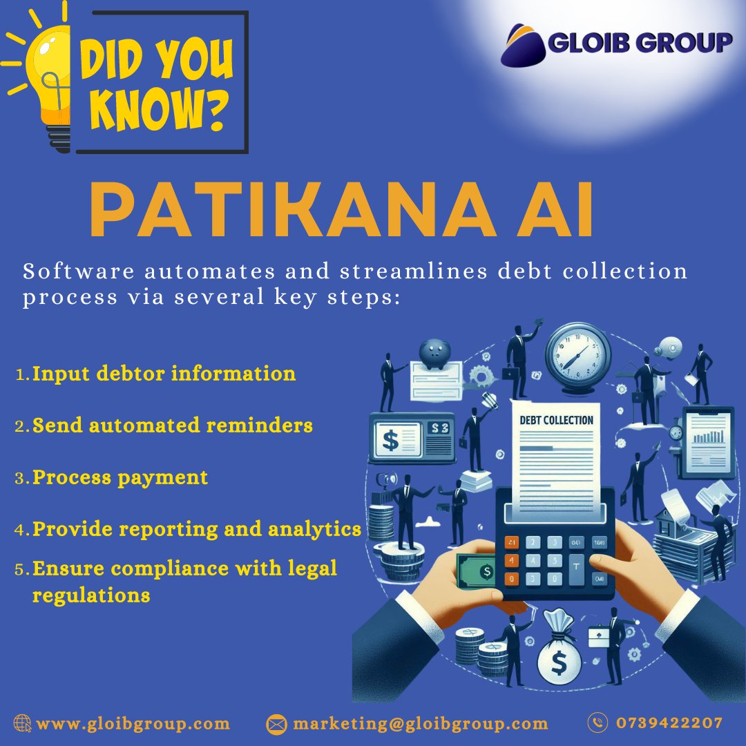 Struggling to collect that overdue payment? We feel you!

Our innovative software automates the process, so you can say buh-bye to chasing payments and hello to a stress-free day!Try it today!
#debtrecovery #debtcollector #debtmanagement #patikanaai #gloibgroup #thursdayvibes✨