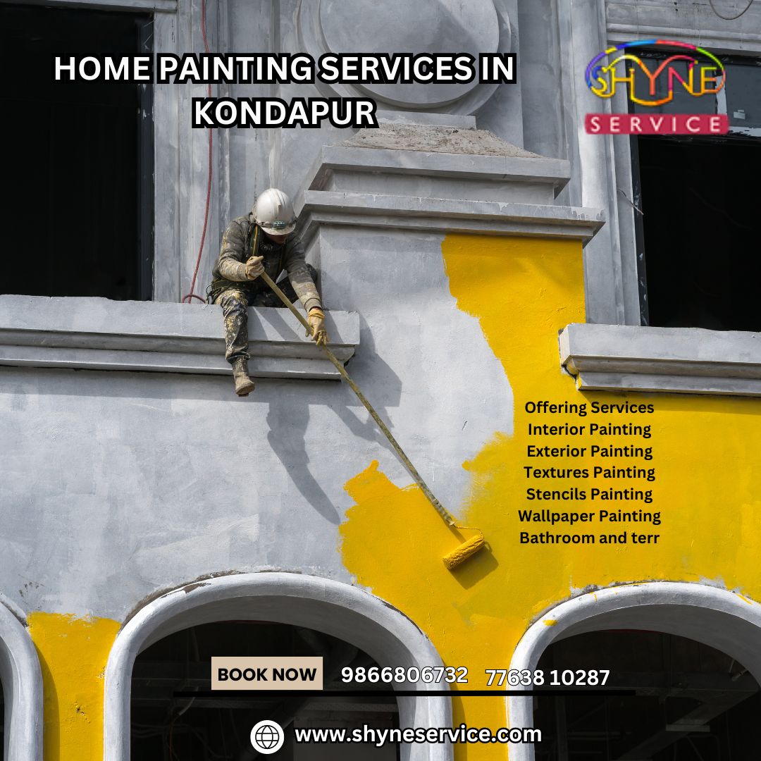 HOME PAINTING SERVICES IN KONDAPUR
#wallpainter #paintingservices #HousePainters #HousePainting
#painting #painter #shyneservices #shyneservice #Painters #Painter
#rentalpainting #rentalpainter
#Interiorpainting #Exteriorpainting #Rentalpainting
#Texturespainting