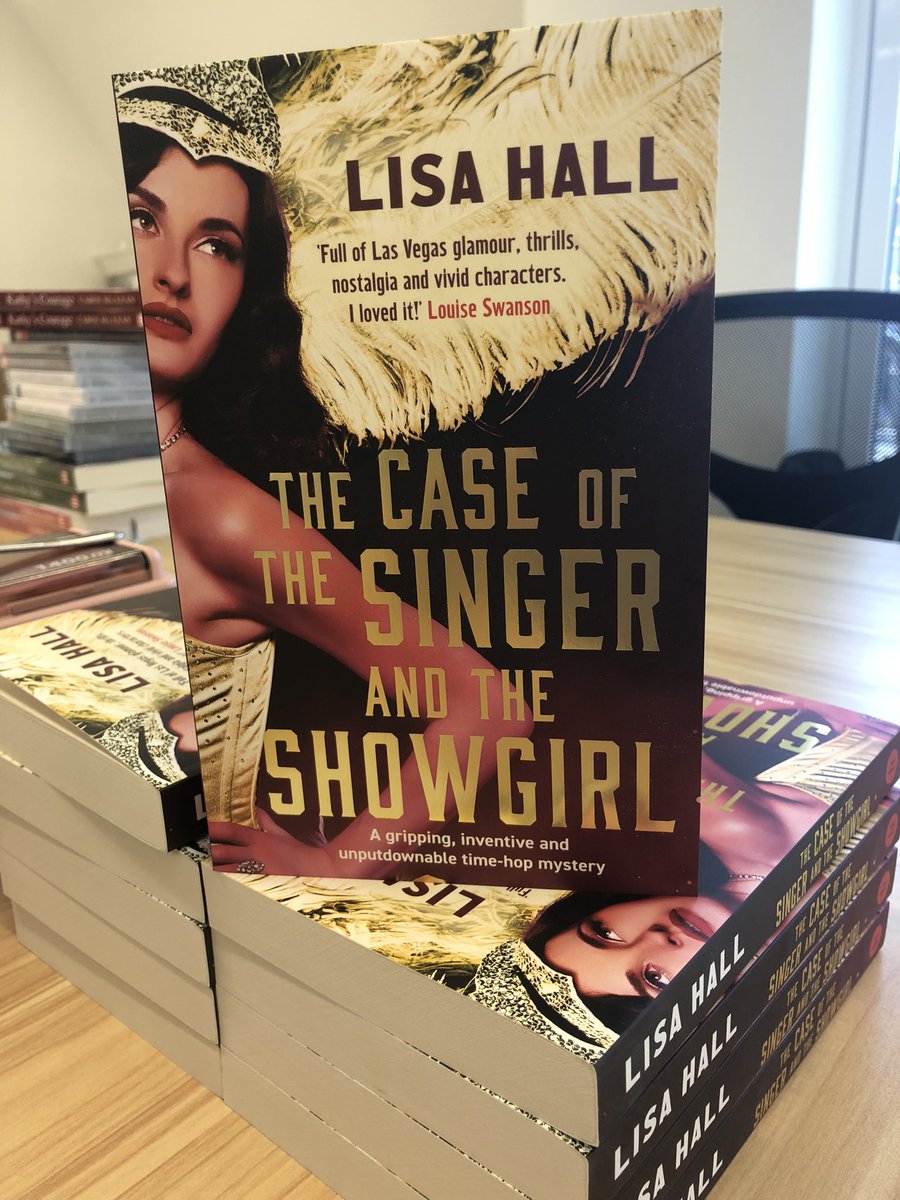 Look how lovely this is - the picture really doesn’t do it justice #TheCaseoftheSingerandtheShowgirl the new book by @LisaHallAuthor @HeraBooks coming out 20 June. Murder and scandal in 1950’s Vegas with glamour, glitz and The Mob. I love it ❤️