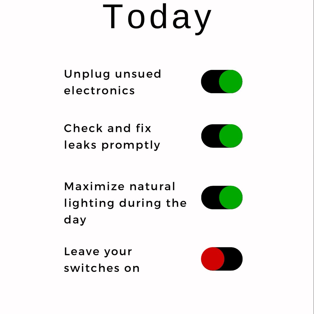 thesabilife's tweet photo. Energy efficiency and sustainable living is a collective effort.
Make it a routine to live sustainably one day at a time.

#Thursday #sabilifestyle #energy #sustainability https://t.co/zOcAJOj7KJ