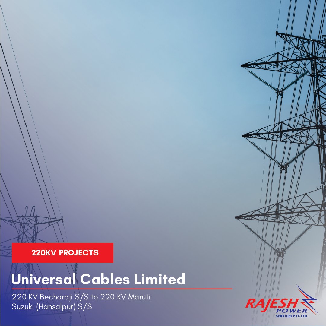 RPSPvtLtd's tweet image. Efficiency is key!⚡ Rajesh Power&apos;s 220 KV project, in collaboration with Universal Cables Limited, optimizes power transmission from Becharaji S/S to Maruti Suzuki (Hansalpur) S/S. Reduce energy loss and maximize efficiency.

rajeshpower.com 

 #RajeshPower #66KVProjects