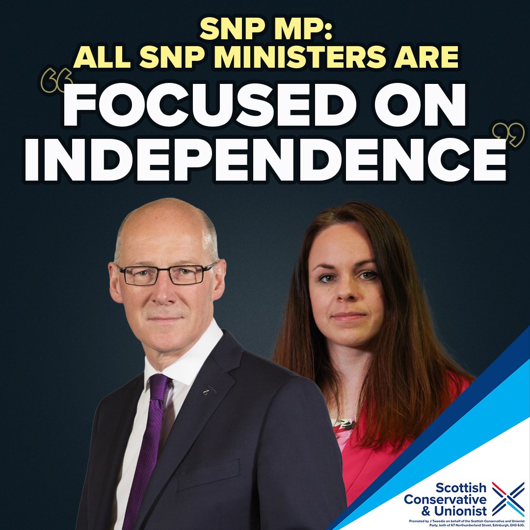 Great bit of SNP campaign promotion from the Scottish Tory team. 

SNP focused on independence 

#ScottishIndependenceASAP 
#ScottishIndependence