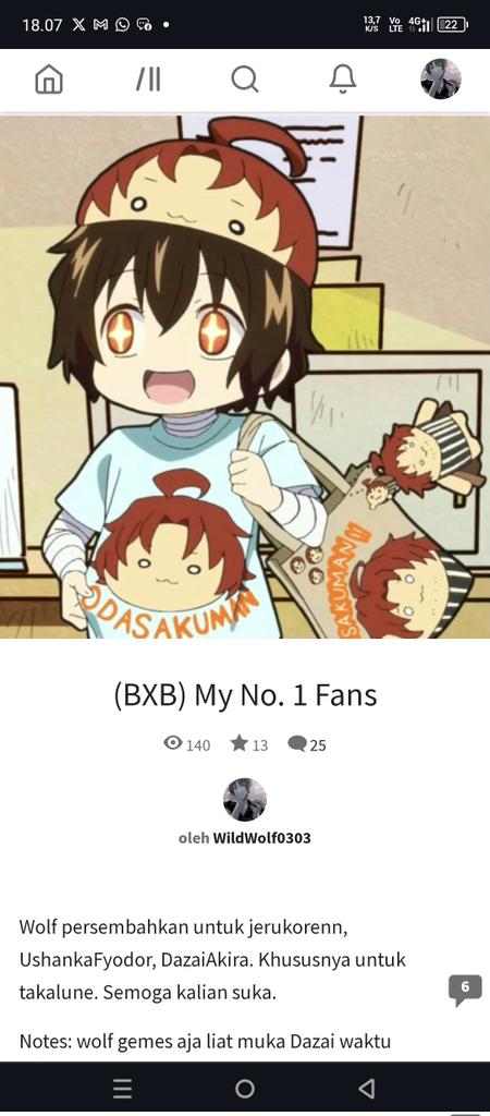 JustRin31's tweet photo. OdaZai Fanfiction (B. Indo)
Hanya Dazai, fans berat Odasakuman yang ternyata adalah kekasihnya sendiri.
Hope you like it
AO3: https://t.co/9s3pFYC7uB
Wattpad: https://t.co/qlwQMOqlxs
#OdaZai #Odzi #Fluff #BSD #fanfiction https://t.co/lcRI000yFq