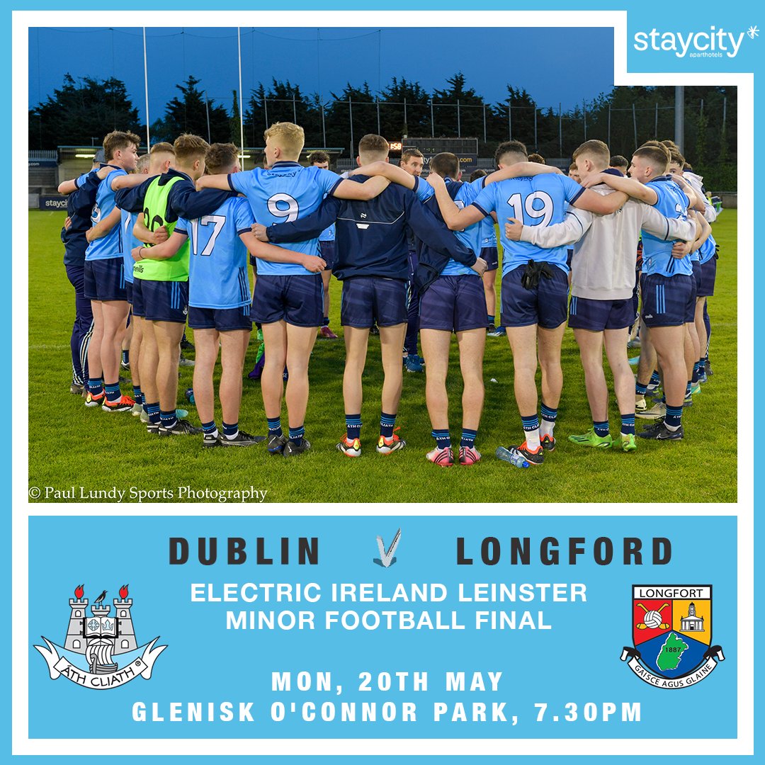 Fixture details have been confirmed for our Minor Footballers' Leinster Final against Longford on Monday week 👕 #UpTheDubs
