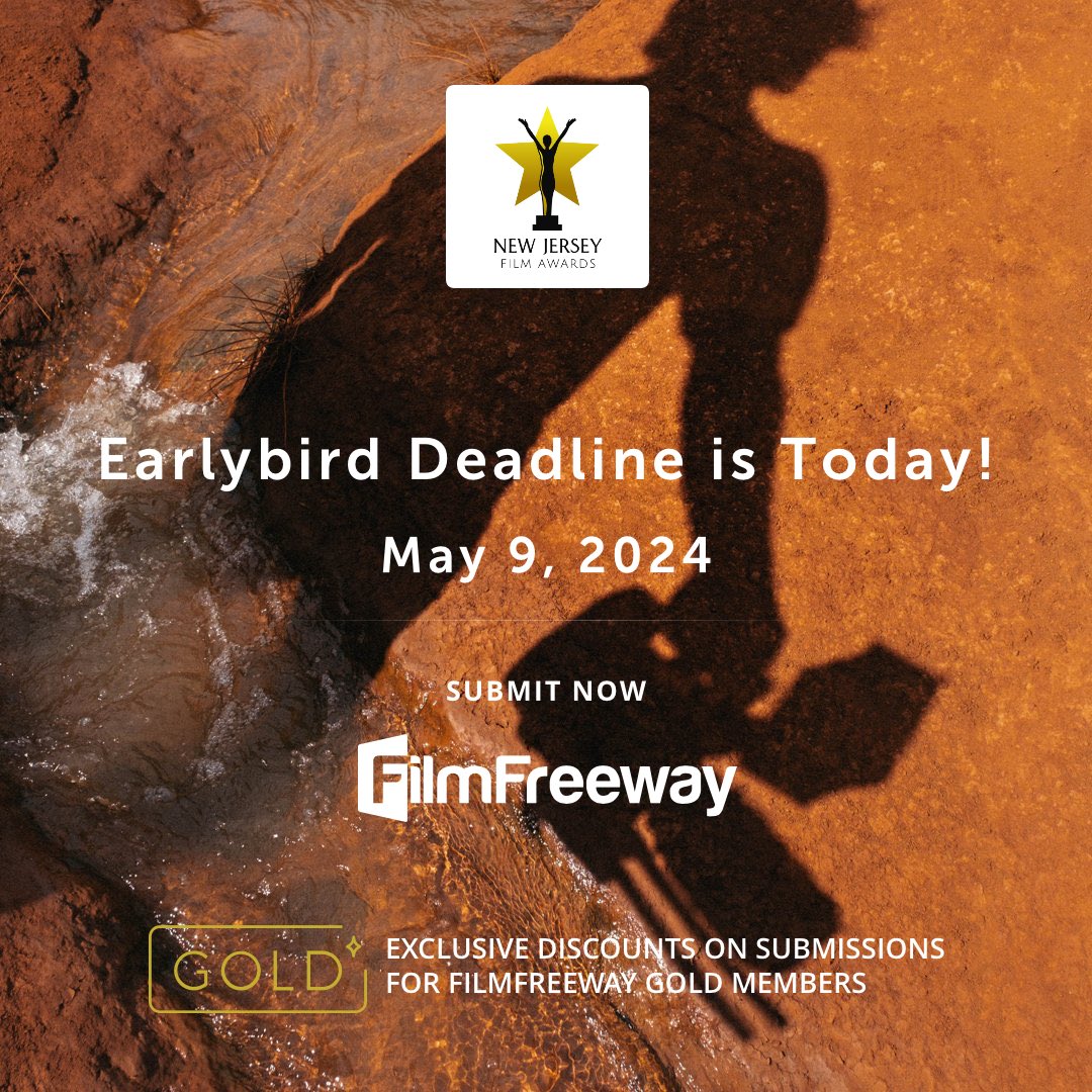 Earlybird Deadline is today! Submit now at #filmfreeway before submission fees go up. Link in profile. 🎥🍿