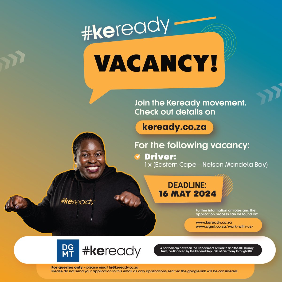 Attention job seekers! 🚨👀 We have exciting opportunities available in our Eastern Cape Team! 💼 If you're ready for a new career challenge, #JoinOurTeam and send in your applications now! #JobAlerts #Vacancies #EasternCapeJobs keready.co.za/vacancies/