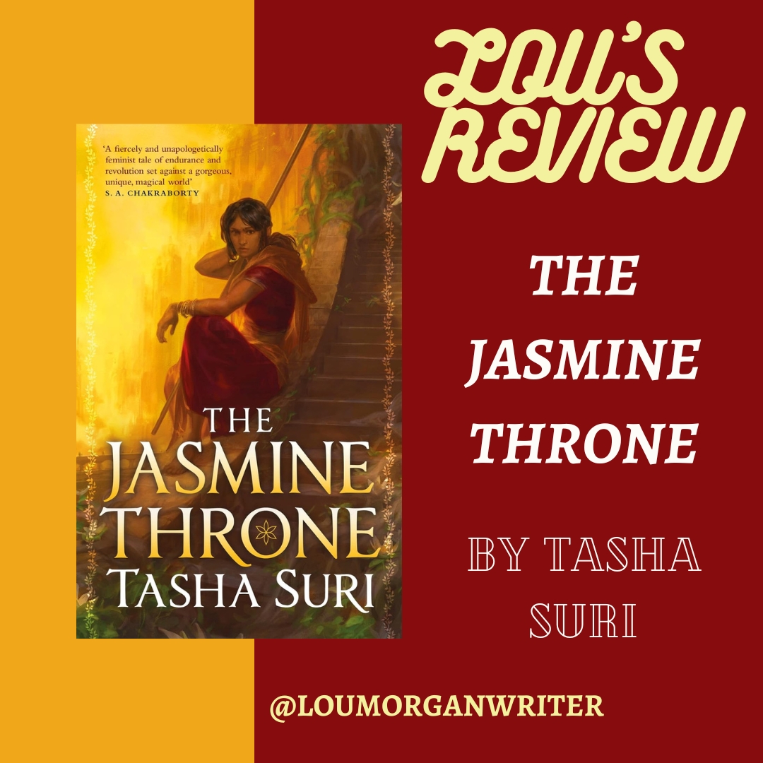 I reviewed The Jasmine Throne, by @tashadrinkstea: 'People unfamiliar with the genre can assume romance is always soft and fluffy, but these characters’ jagged edges fitting together just so is what makes them truly perfect for one another.' loumorganauthor.wordpress.com/2024/05/09/lou… #LousReview