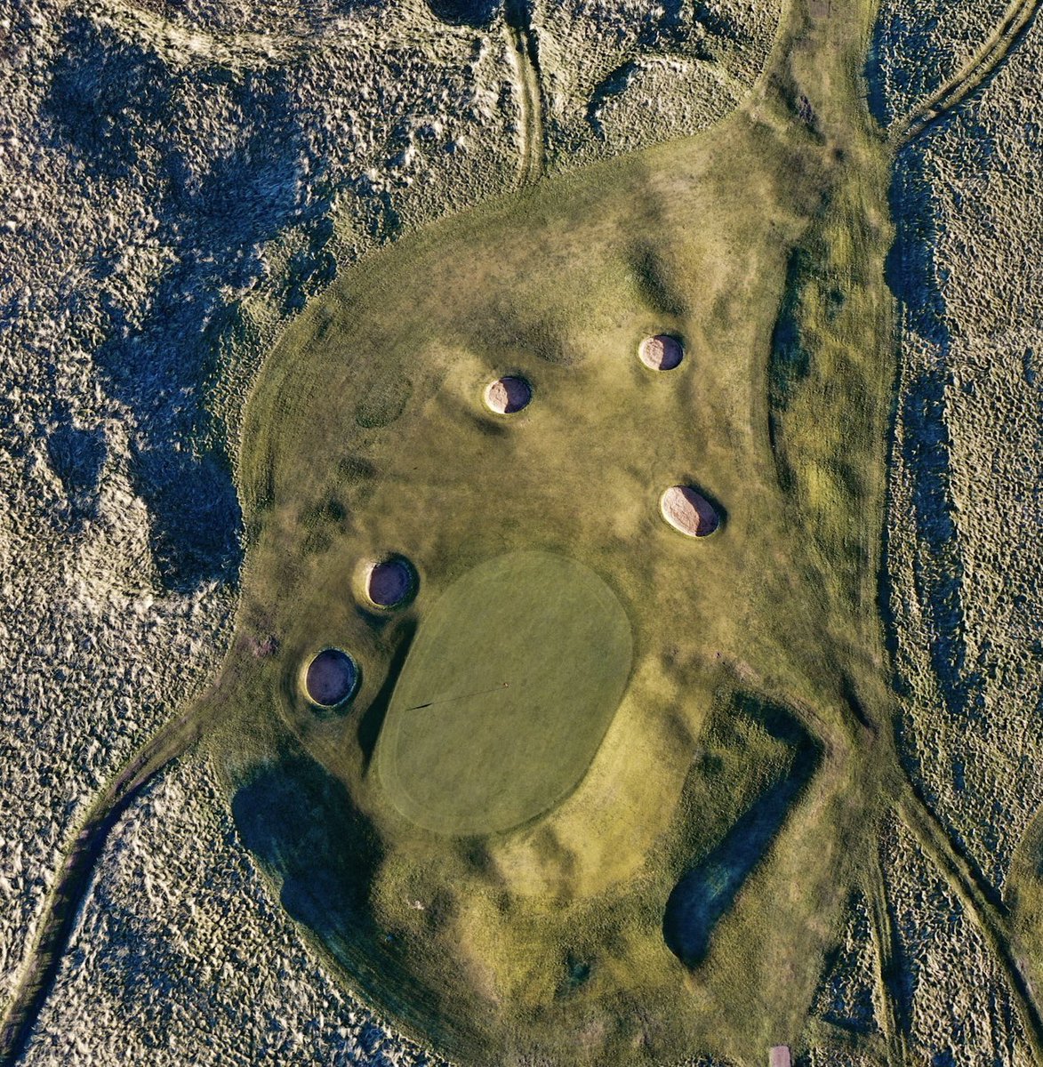 Up above the 15th green.