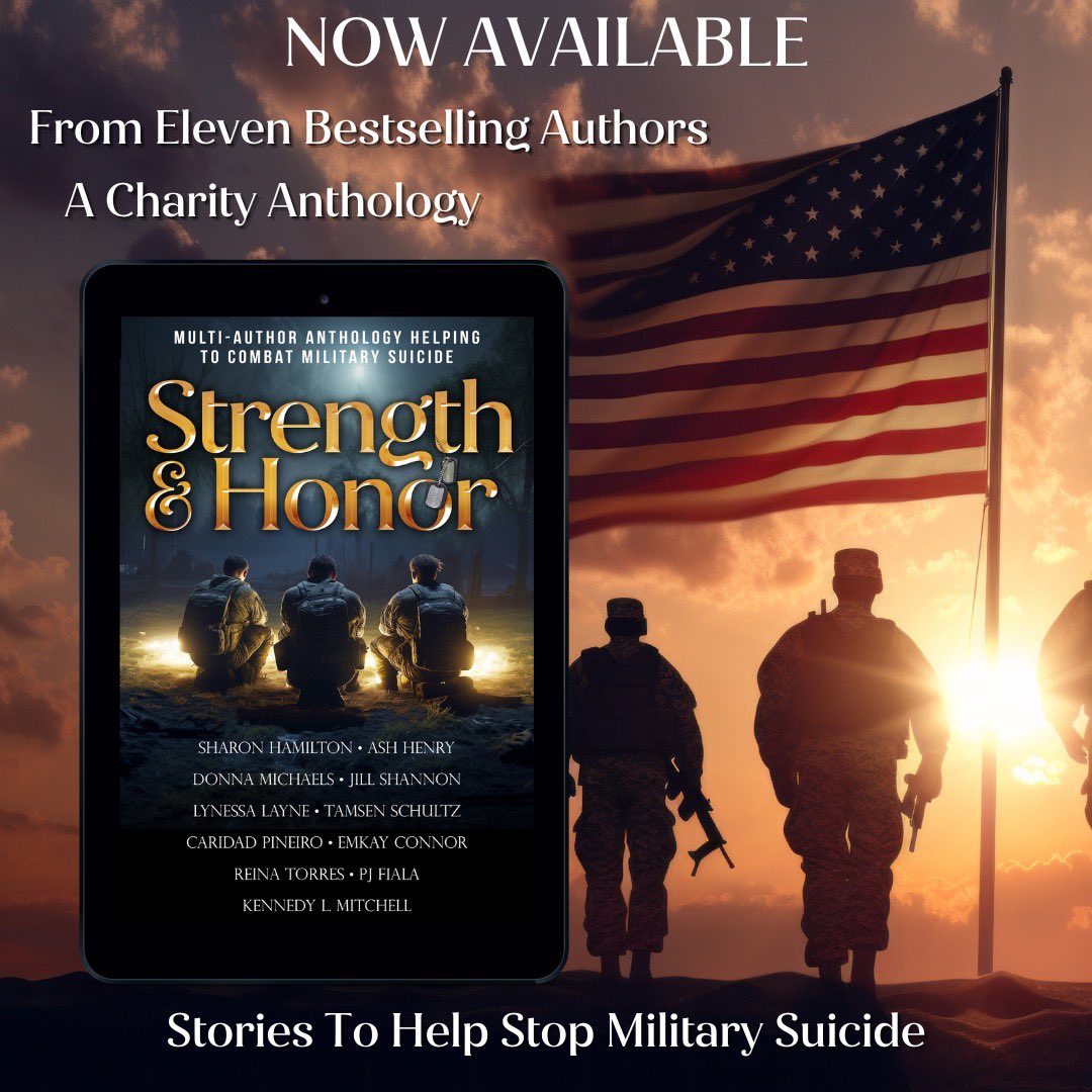 Remember to pick your copy of the anthology to support a wonder cause! 🎖“From broken hearts to battles fought, find love and redemption in the arms of heroes. authorsharonhamilton.com/portfolio-item…? #sharonhamiltonbooks #strengthandhonor #anthology #military #romance #soldiersuicidecharity