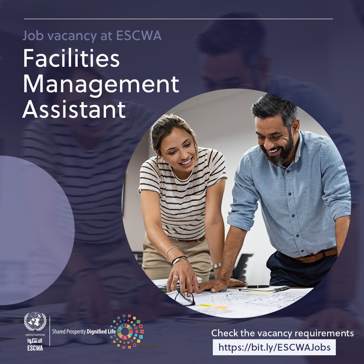 📢 Job vacancy at #ESCWA! Title: Facilities Management Assistant Experience: 5+ years in facilities management, building management, engineering or architecture 📆 Deadline: 22 May 🔗: bit.ly/ESCWAJobs