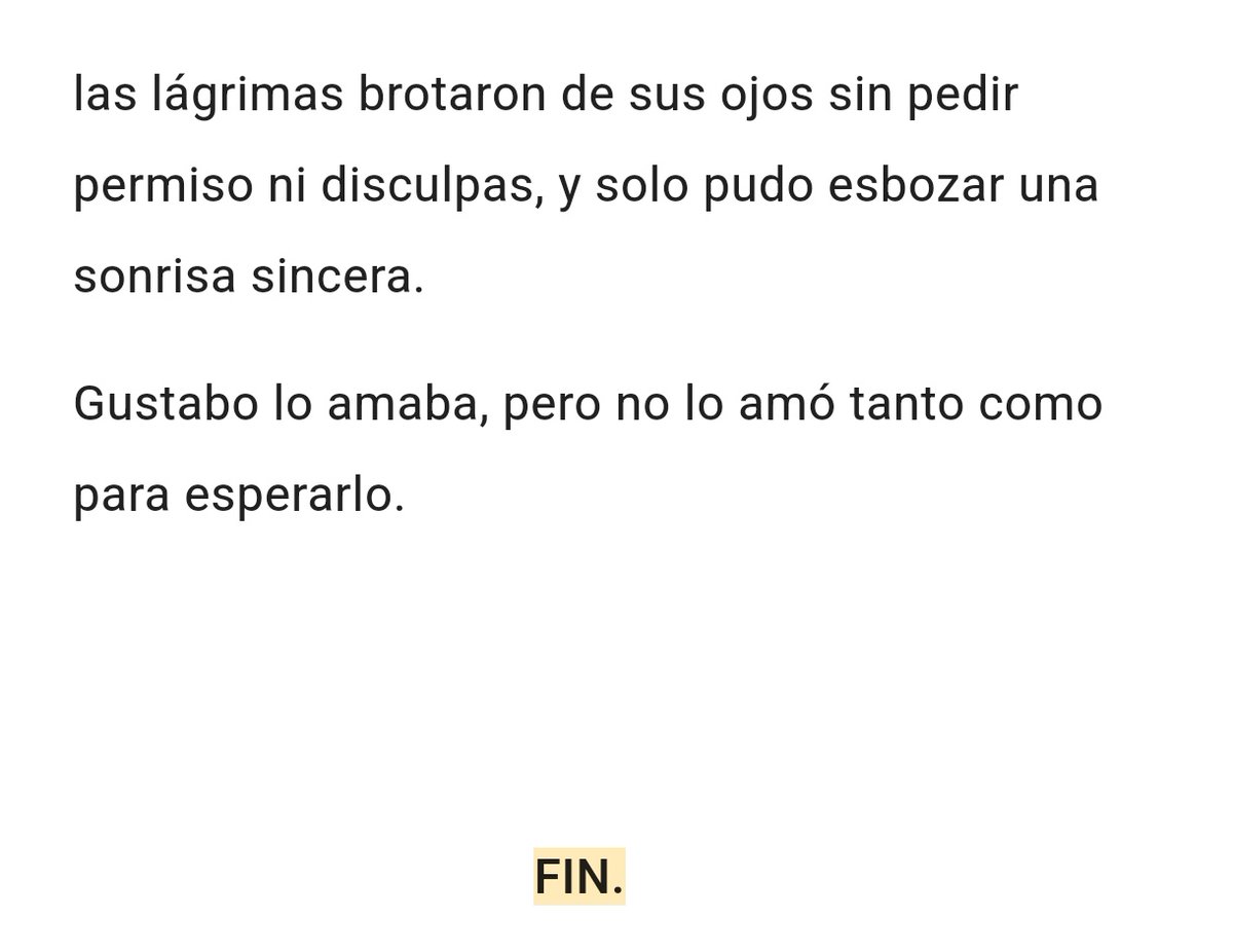 CAPÍTULO ５(final) : 🤍
•
•
• 
•
•
#gortabo #gustabogarcia #jamesgordon