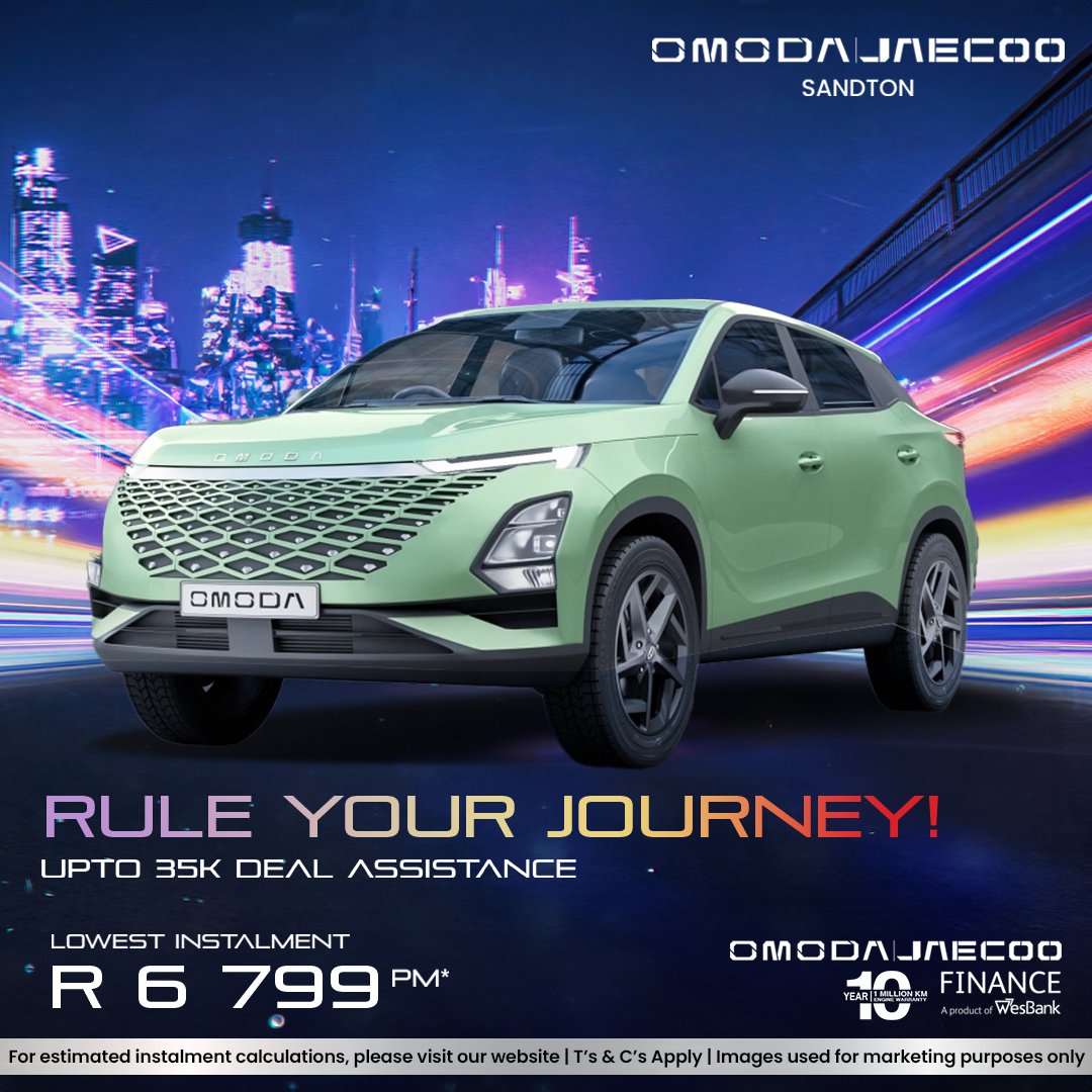 Indulge in the ultimate blend of technology, luxury, and elegance with the Omoda C5, starting at just R5499 per month. Apply now, the Omoda C5 could be yours: WhatsApp: wa.me/27794936668 omodasandton.co.za #OmodaSandton #Omodac5 #Omoda