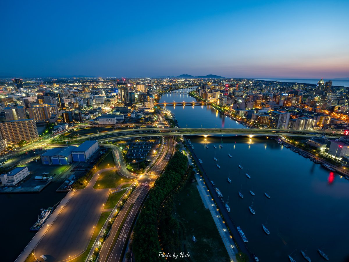 超広角レンズで撮る新潟市の夜景🌃 #OMSYSTEM #M43