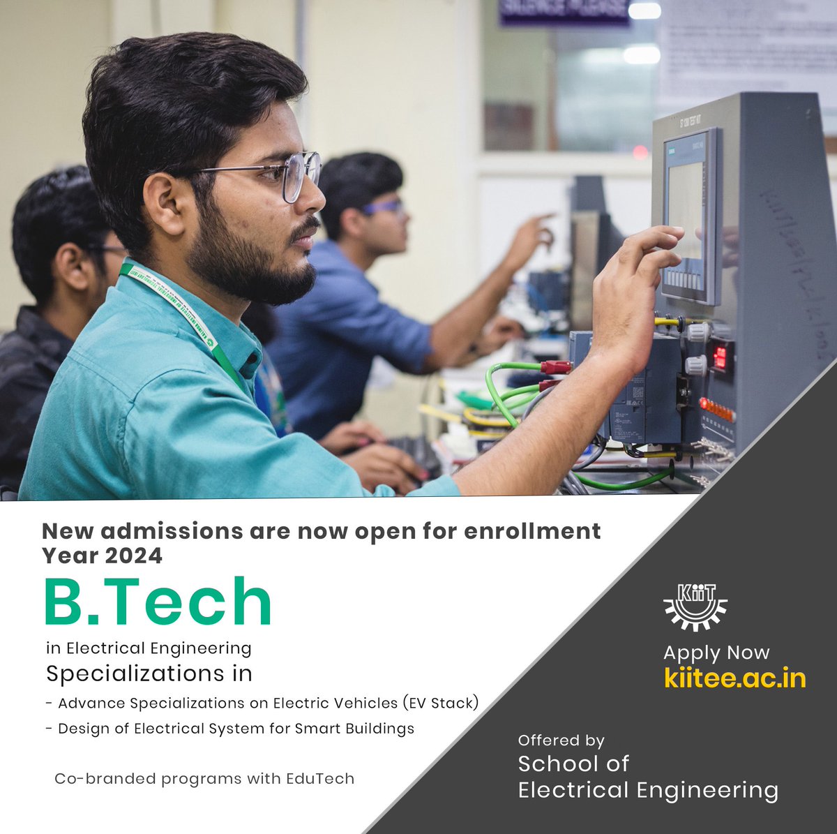 Sparking innovation in Electrical Engineering from #KIIT! Apply now - kiitee.ac.in