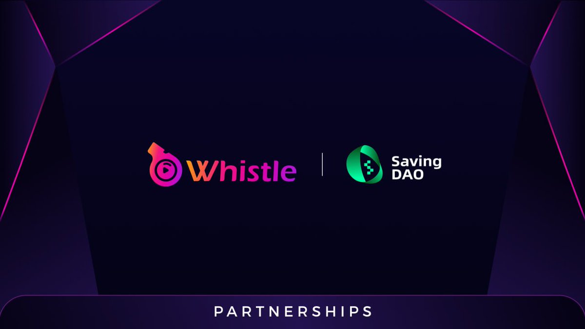 🎉 We're excited to announce our latest partnership with @Savingdao !🍻SavingDAO is a dedicated incubator guiding digital transformation. Discover how SavingDAO is guiding individuals and enterprises into Web3, while Whistle provides a vibrant platform for sharing ideas and…