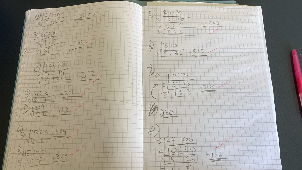 Lovely use of ladder method for simplifying ratio. I love this method as it can be applied to so many other areas of maths. I even teach division like this too! #maths #mathschat #mathscpdchat