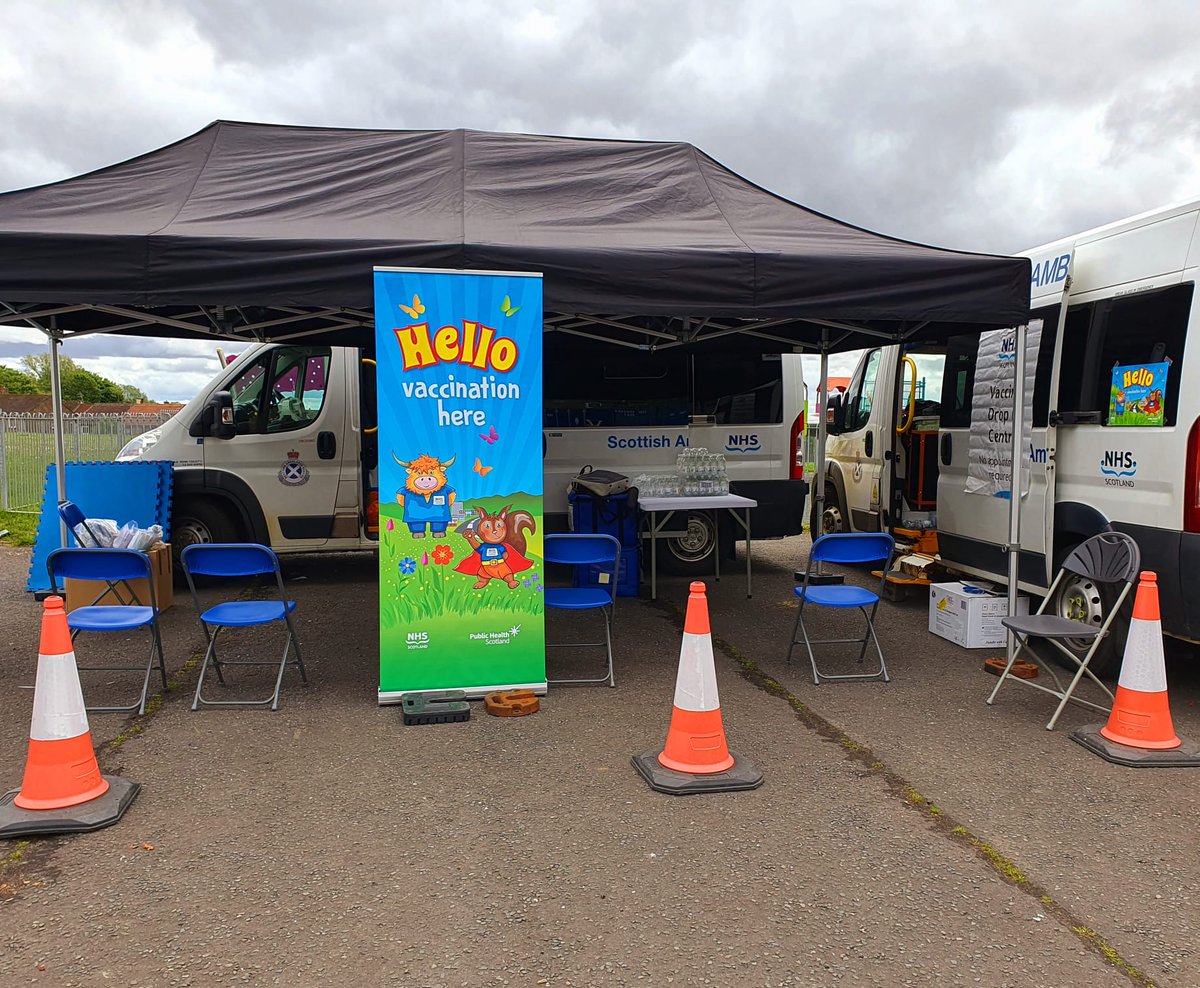 The Mobile Vaccination Bus will be at the Barrhead Foundry on Monday (13 May) from 9am-4pm. If you're eligible (age 75 or over or age 6 months & over with weakened immune system), you can drop in for your spring Covid vaccine. Find out more at orlo.uk/aYYRO
