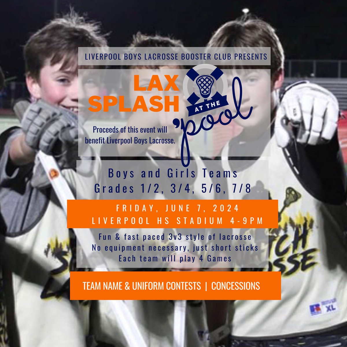 🦩Don’t miss out on the lacrosse party of the Summer. 
🛟Teams are signing up quick in all divisions…

💦RSVP Today!!

Register now to reserve your spot. Team names can be changed up to 2 days before the event.