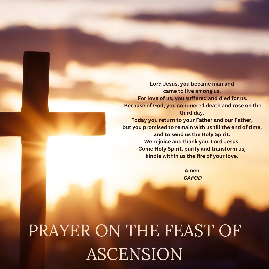 Join us in prayer on the Feast of Ascension ✨ #catholiceducation #cafod #catholicchurch