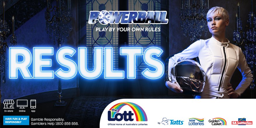 #Powerball   jackpots to $100M for draw 1461.   Results:   thelott.com/powerball/resu…   #gambleresponsibly Gamblers Help 1800 858 858