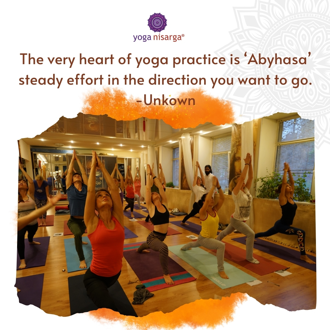The very heart of yoga practice is ‘Abyhasa’ steady effort in the direction you want to go. -Unkown

#yoga #yogaquotes #yogaquotesoftheday  #yogatime #yogatransformation #yogalifestyle #yogajourney #yoganisarga