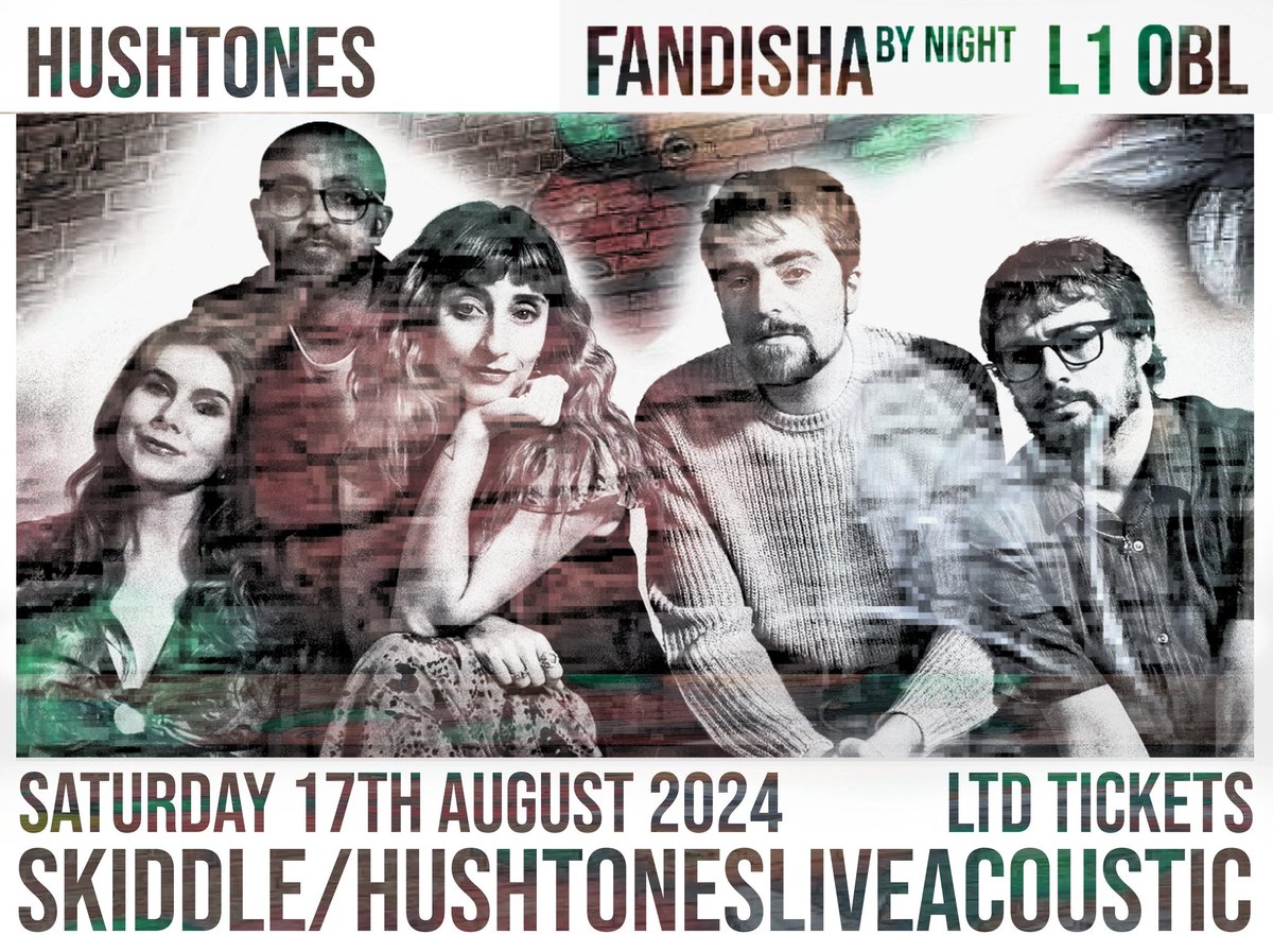 #FandishaByNight Saturday 17th August 2024 @Hushtonesmusic Ltd Tickets skiddle.com/whats-on/Liver…