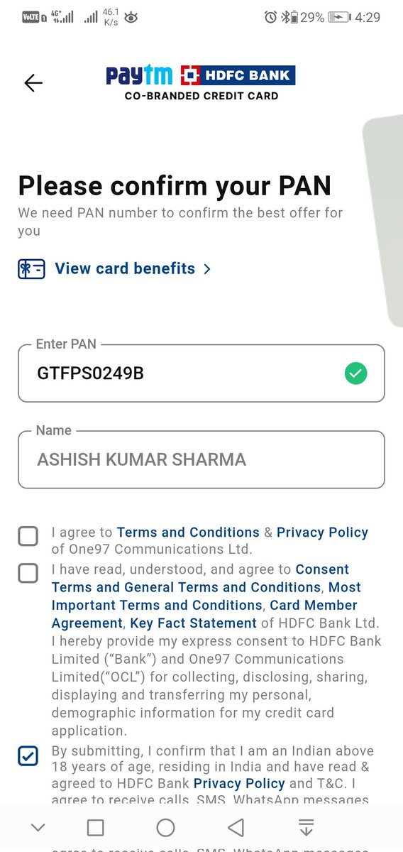 @Paytmcare i my paytm app,A pancard is showing which doesn't belongs to me...wtf is happening ? seems like a fraud...Urgent solution req.