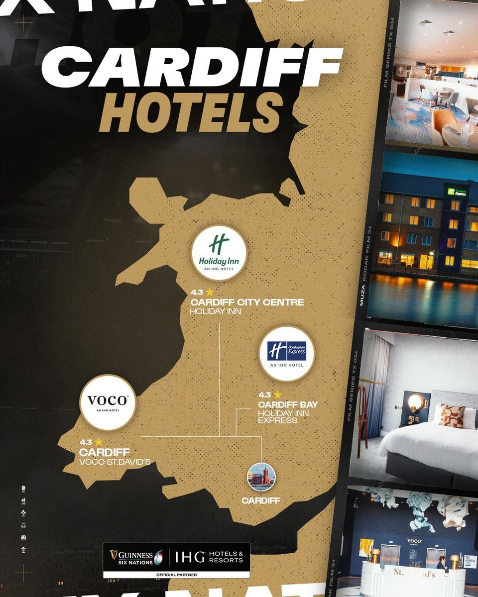 SixNationsRugby's tweet photo. Upgrade your #GuinnessM6N away trips for next year's Championship by booking into a @IHGHotels 😎

Discover the nearest here ⬇️
#ExperienceIHG #IHGPartner @IHGOneRewards https://t.co/emYEyDJckp