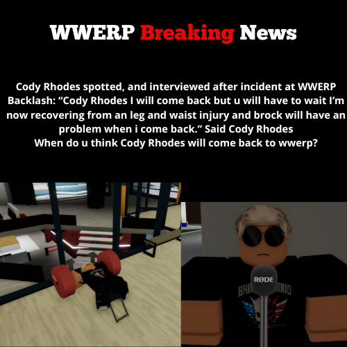 WRWxRoblox's tweet photo. #wwe #roblox #discord #rowrestling WWERP BREAKING NEWS! https://t.co/a7uLWQOTHM