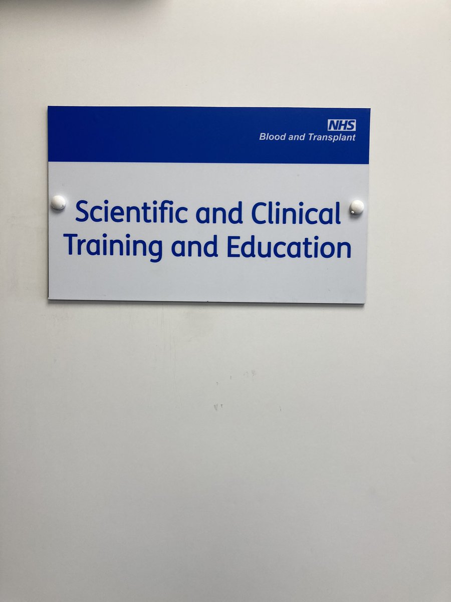 Exciting development at @NHSBT Newcastle with our education peers in Scientific and Clinical Training showcasing their new simulation suite and library