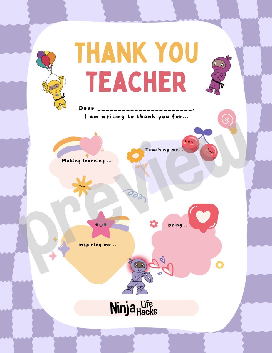 Celebrate Teacher Appreciation Week with this letter keepsake 🍎 

ninjalifehacks.tv/products/teach…