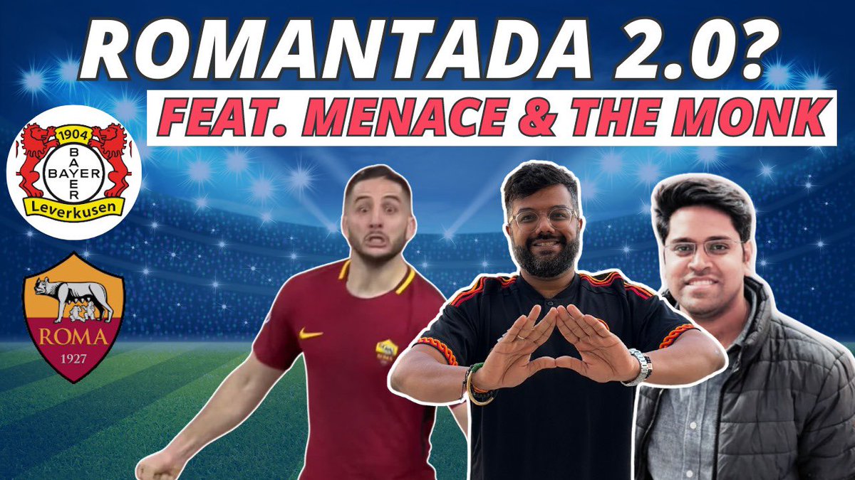 Going LIVE tonight with @BoldMonk_ Bhaiyya of @menaceandmonk as we preview the second leg of Bayer Leverkusen v Roma Link in comments 👇🏻