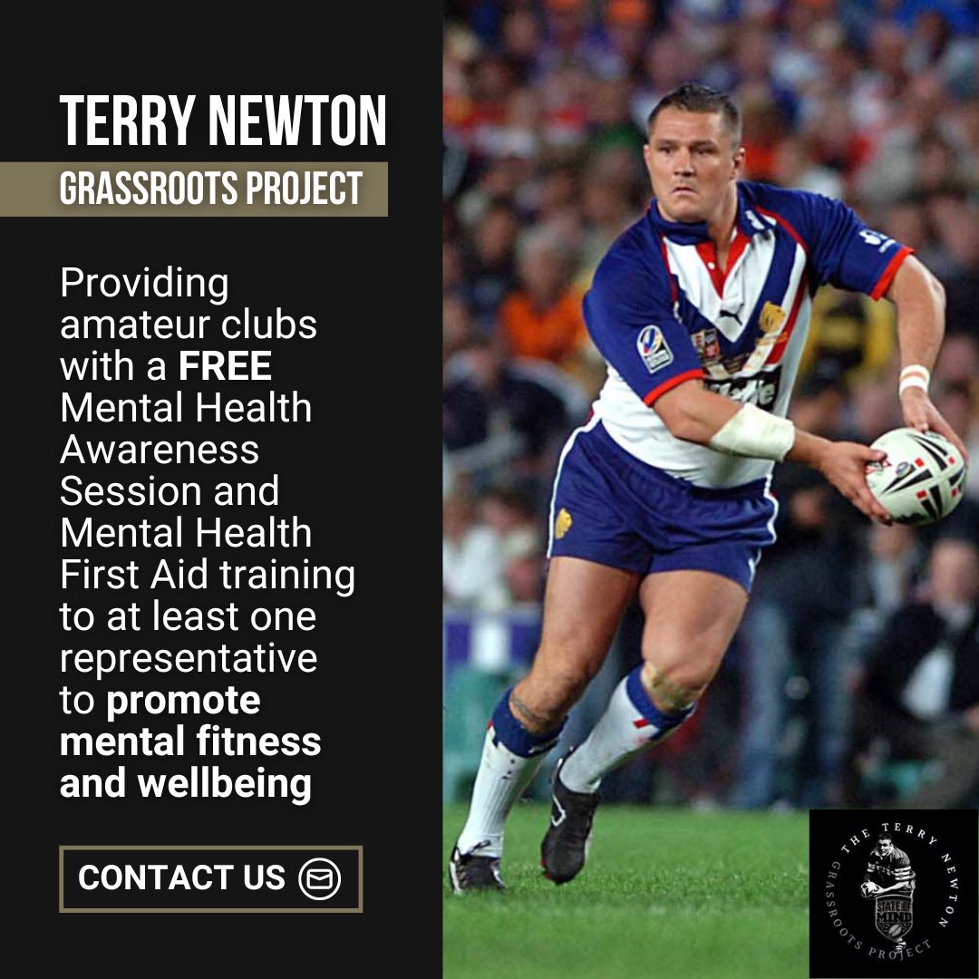 A club that focuses on mental fitness and encourages healthy behaviours is more likely to succeed 💪🏆 📧 The Terry Newton Grassroots Project is free to any amateur sports club - email ste.cash@stateofmindsport.org or contact us on our website.