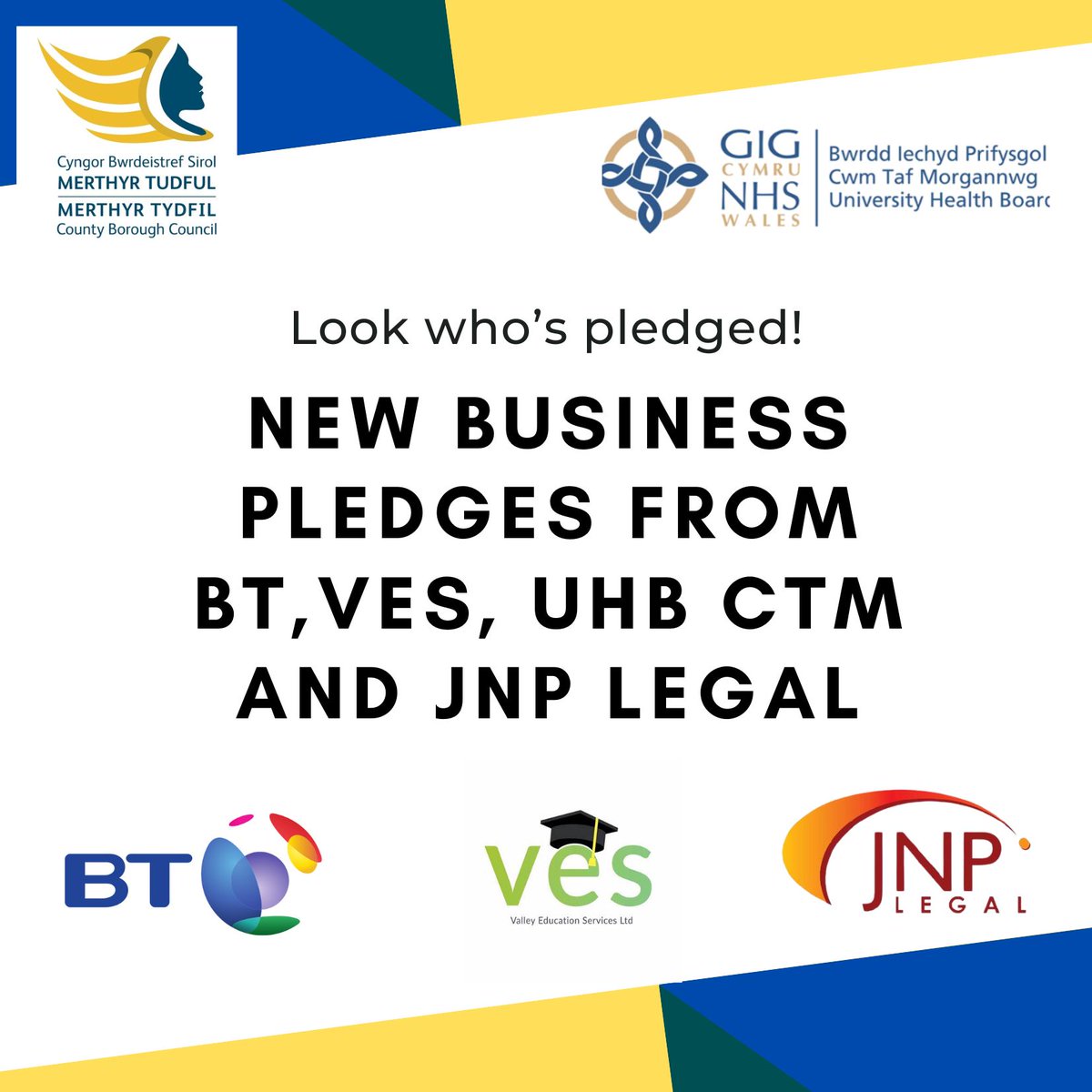 It's been a busy couple of weeks for the Business and Education Together Partnership and we now have pledges from BT, VES, UHB CTM and JNP Legal. Looking forward to building our directory and partnerships in the coming weeks! #bethebestyoucanbe