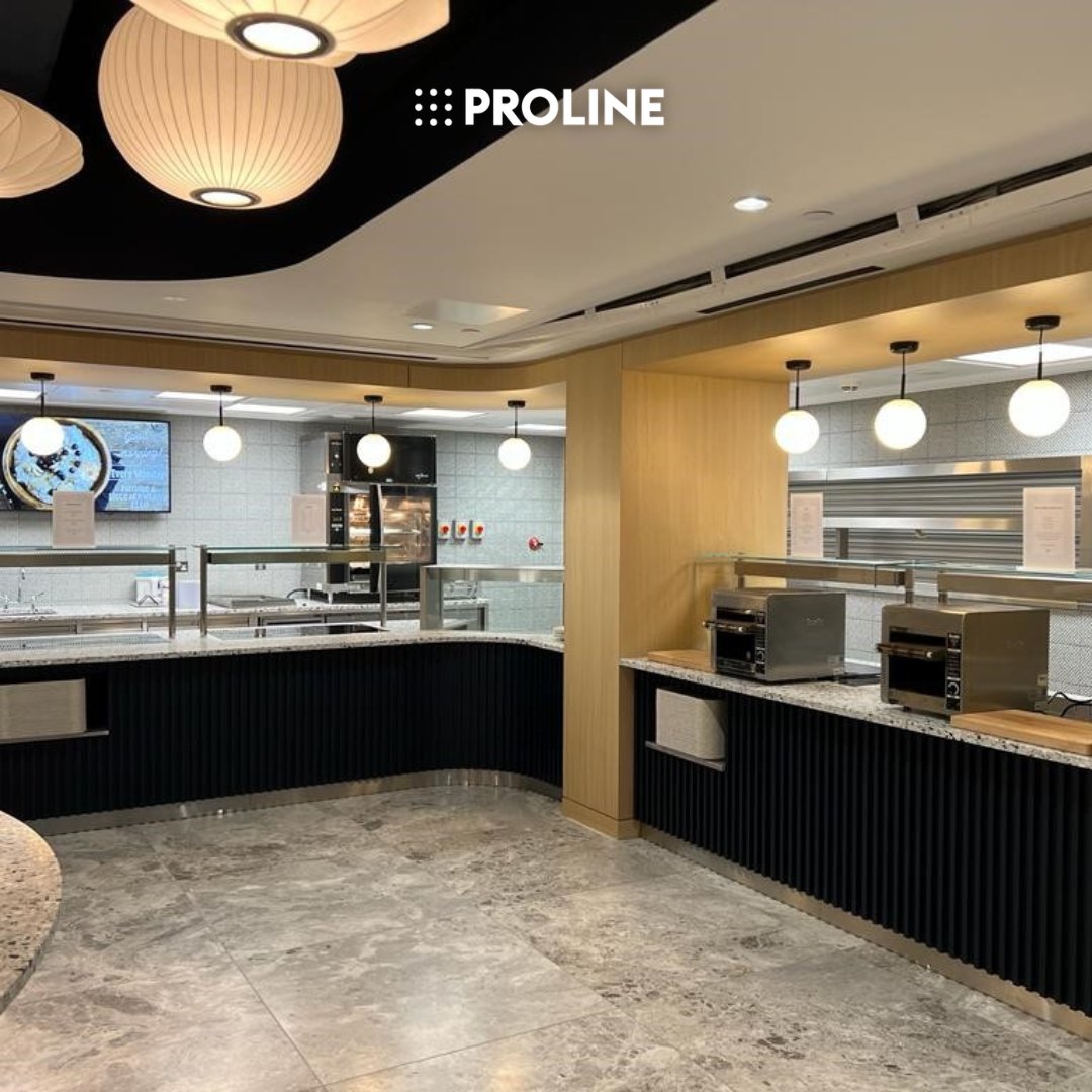 Throwback to when we completed a project for a prestigious corporate client with @BerkeleyProj.

We manufactured and installed beautiful #Terrazzo worktops and stunning painted batten fascias.

#Proline #projectsbyproline #counters #bespokecounters #corporatecatering