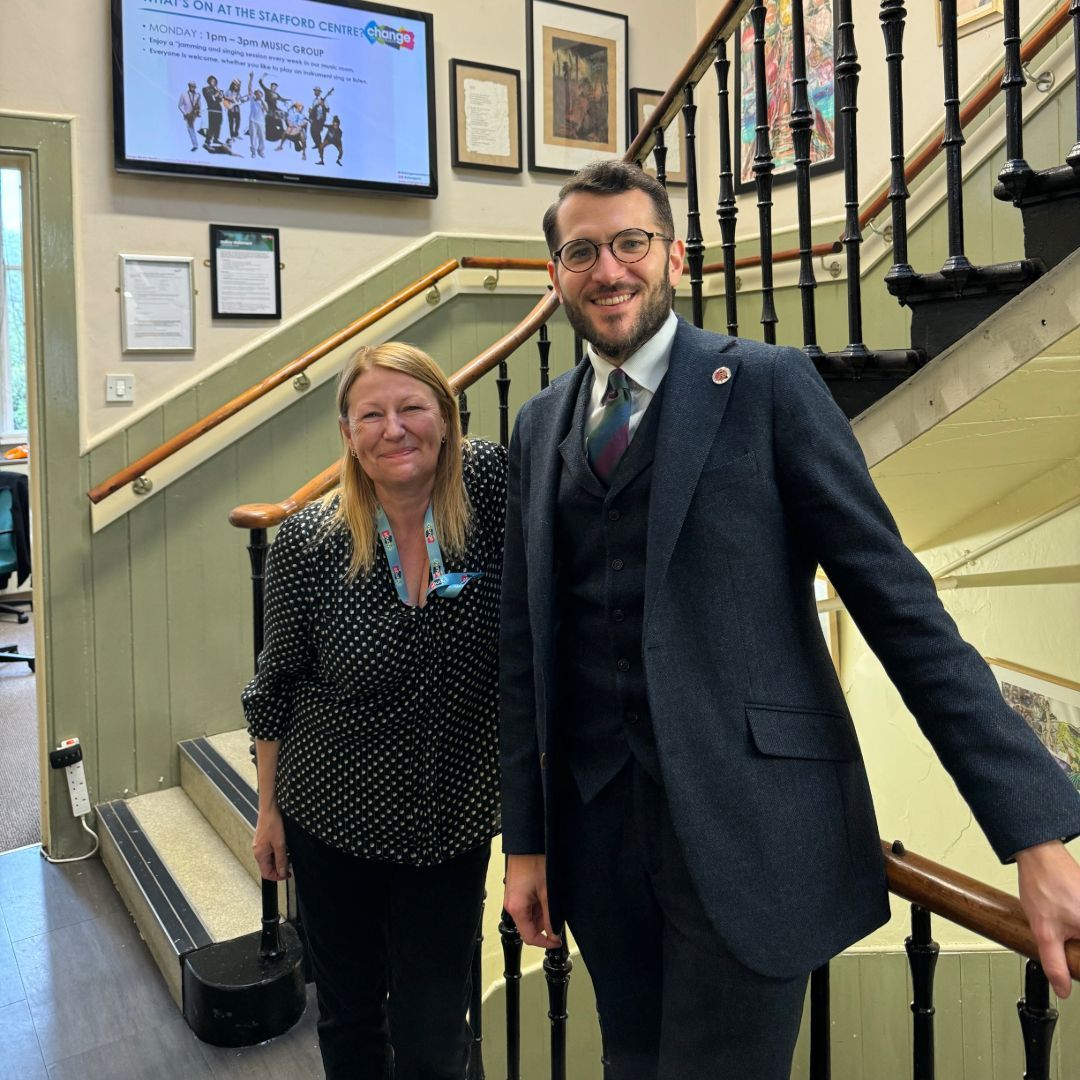 We welcomed @PaulJSweeney MSP to our Stafford Centre in Edinburgh yesterday to learn more about the work of our Veterans Community Café. Paul spoke to veterans we support and learned about the peer support they benefit from. Learn more about the café 👇 buff.ly/3UBeCak