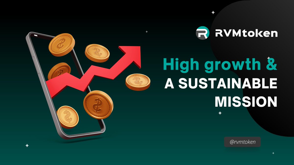 Be an early investor in the future! RVM Token presale offers high growth & a sustainable mission. #HighGrowthPotential #RVMToken #GreenInvestment #greenrevolution #ecowealth #GreenInvesting #cryptotoken #greentoken