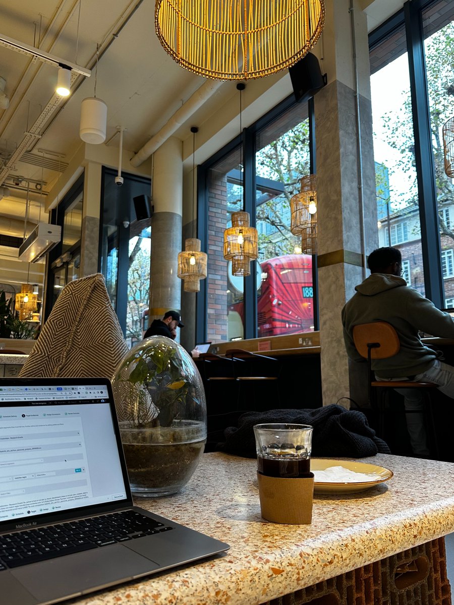 When the daily grind hits, it's either a change of scenery or a brew from the one spot in London that'll get you through the day ☕️ #WorkFromAbroad