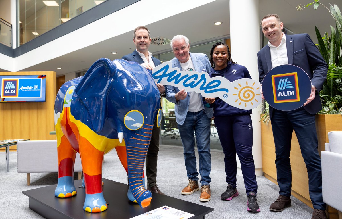 ALDI’s commitment to take care of their employees and create a work environment that addresses mental health is represented by our participation with the Elephant in the Room initiative. We’re delighted to unveil our new elephant sculpture at our Naas HQ this week. #MentalHealth…