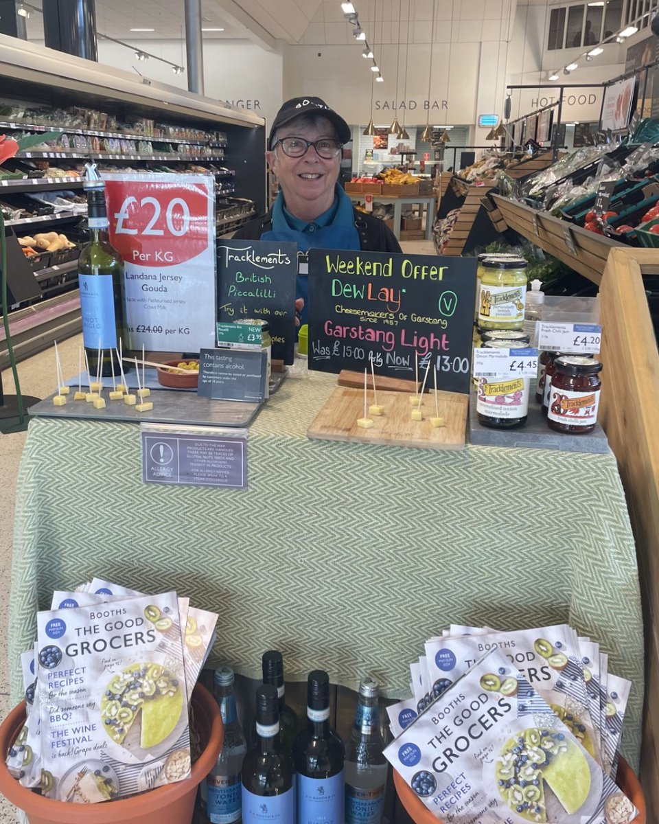Carole at Ulverston has some delicious Dewlay cheese on taste today if you fancy giving it a try 🧀