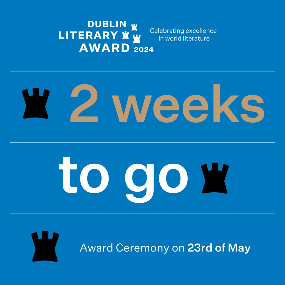 Just 2 weeks to go! ✨ The 29th winner of the Dublin Literary Award will be announced on Thursday, 23rd of May as part of International Literature Festival Dublin. Join us worldwide LIVE from 12pm on our YouTube Channel or our Facebook page: crowdcast.io/c/ub4qi5l6aydk