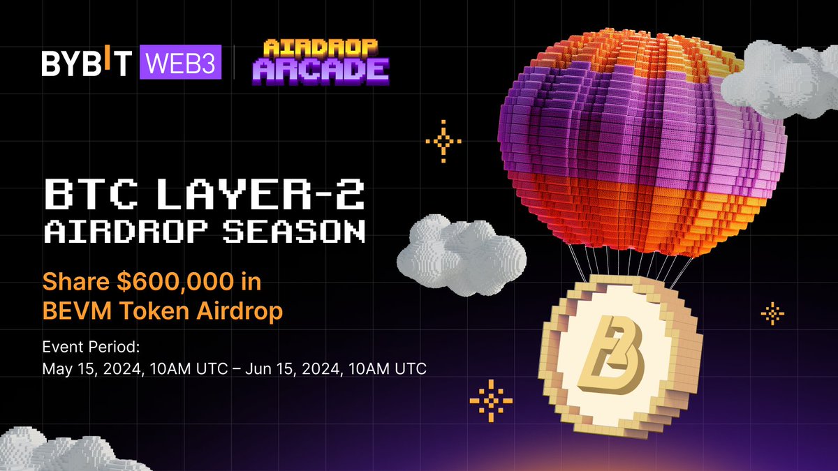 🌟 Did you enjoy the Bitcoin Layer 2 Season on our livestream? If you did, get ready for the $BEVM $600,000 Token Airdrop! The first EVM-compatible Bitcoin Layer 2 based on Taproot, aiming to bring 10% of Bitcoin into L2. 👉Join Now: i.bybit.com/15OYabdd #Bitcoin #Layer2