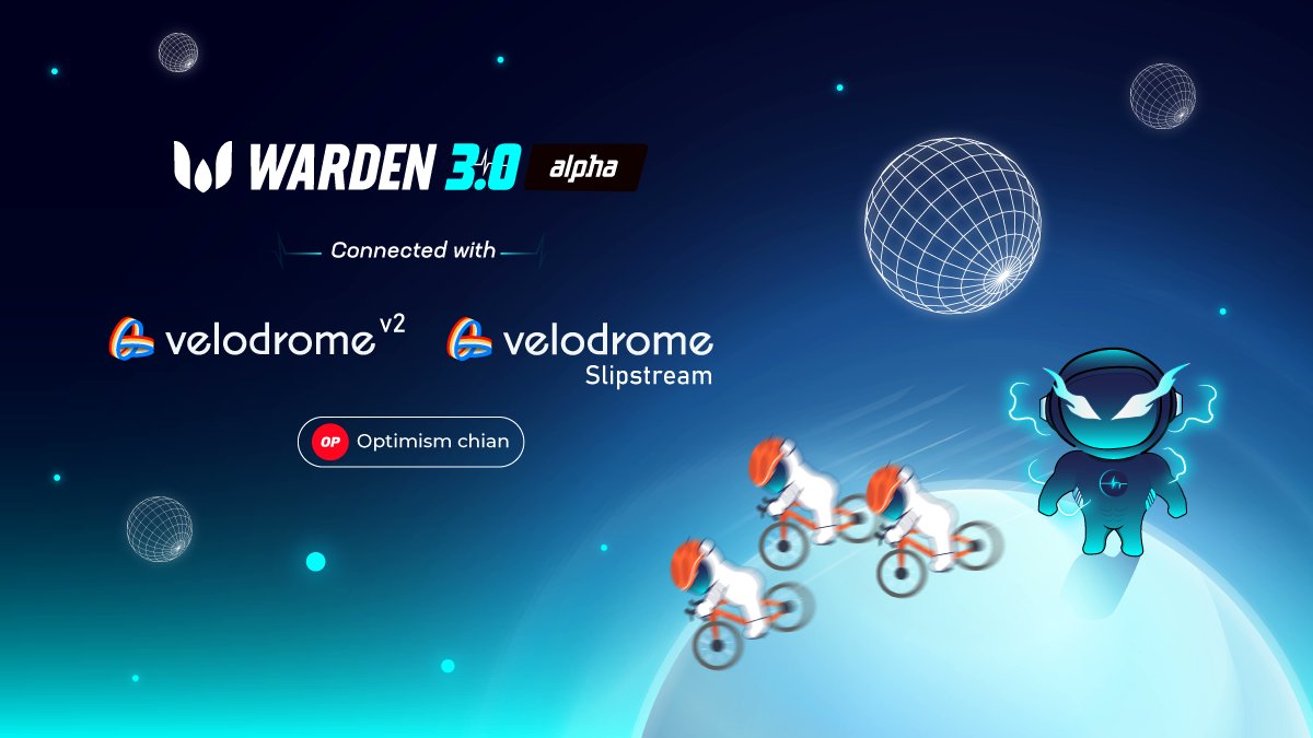 WardenSwap 🤝 Velodrome We are thrilled to announce the integration with Velodrome @VelodromeFi on @Optimism. #Wardenswap #Velodrome