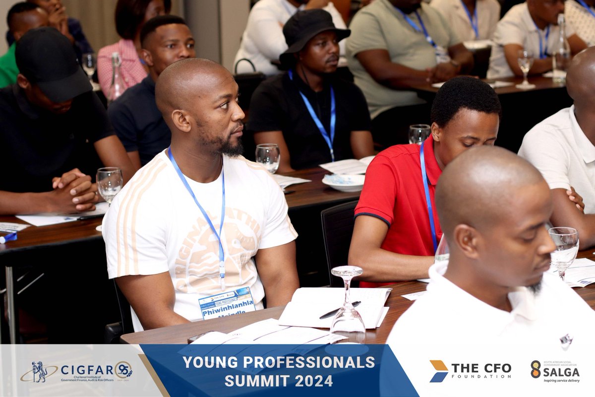 The partner in the KZN Young Professionals Summit Mr. Sabelo Gwala emphasised on the importance of this gathering as he delivered the word of support from SALGA KZN #CFOFoundation #CIGFAROKZN #PublicSectorYPSummit #SALGAKZN #CIGFARO2024 #CIGFARO95yrs