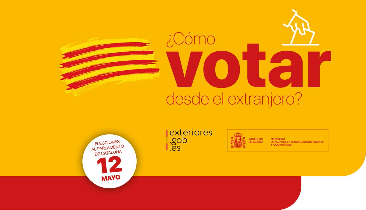 ❗️🗳Hoy es el último día para ejercer el derecho al voto en las #EleccionesCatalanas #VotoCERA Te esperamos en el Palacio de España de 8:30 am a 4 pm. No olvides traer tu pasaporte español o DNI.