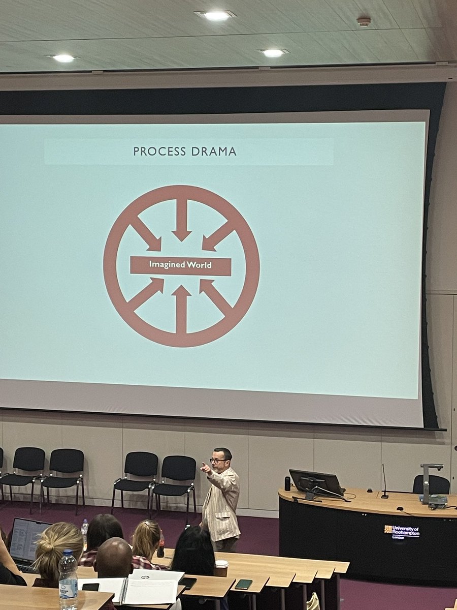 robin2reader's tweet photo. Such a treat to have expertise from @alastair_daniel @RoehamptonEdu @_UoW the value of unscripted, spontaneous drama and storytelling to think and communicate in role @totalgeography @Lyndauk @Sue40207287 @mberry @PeterFlew https://t.co/yXkGCmgjLY