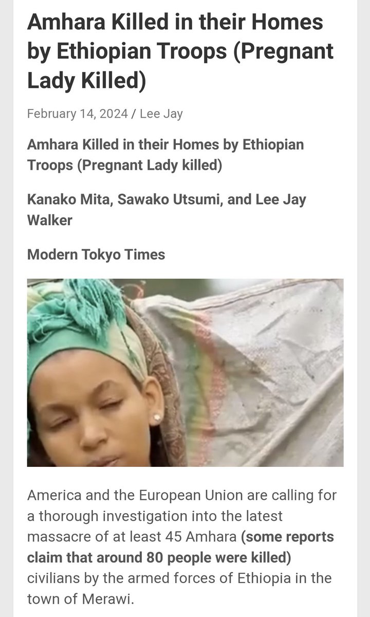 As the genocidal war continues, war crimes mount up with “widespread reports of rape, massacres and attacks on health facilities”. When will it be enough to take concrete action to end #AmharaGenocide?

@DavidLammy @JohnHealey_MP @UKMissionGeneva @EU_Commission @_AfricanUnion