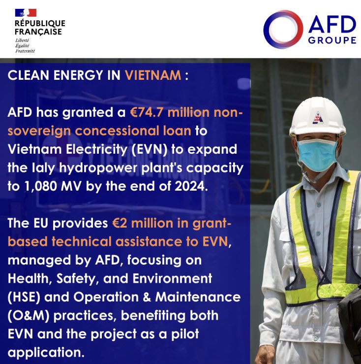 #EuropeDay Through strategic #TeamEurope approaches and coordinated efforts, @AFD_en and @EUDelegationVN are maximizing our impact in #Vietnam. Together, we're focusing on key areas such as #climate resilience, #EnergyTransition and #urbantransport