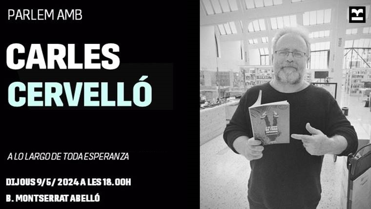 Avui 🔖#ParlemAmb Carles Cervelló 💬 Conversarem amb @carlescervello, autor cortsenc, sobre el seu llibre de poesia 'A lo largo de toda esperanza' (@cuadranta, 2024) ⌚️18 h 🏛️ @bibmabello 🔗 via.bcn/4aUo50RAclN @BCN_LesCorts